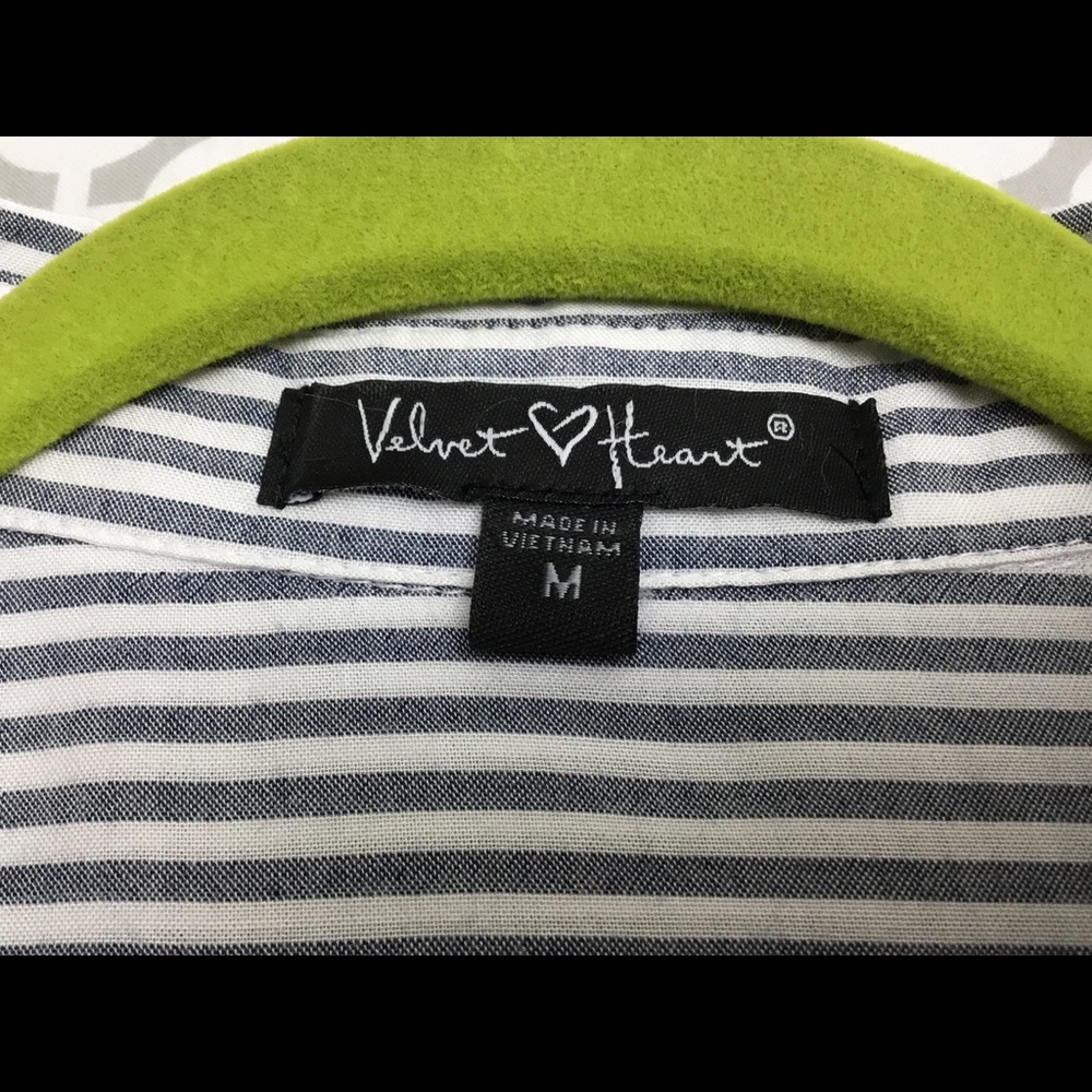 🖤Velvet Heart Shirt Striped Dress🖤